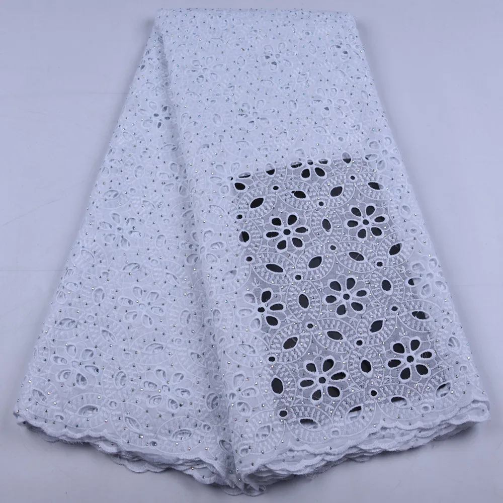 Новейший дизайн африканские сухие кружевные ткани Высококачественная хлопковая