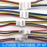 10 pair micro jst 1 25 2p 3p 4 pin male and female connector plug with 10cm wires cables