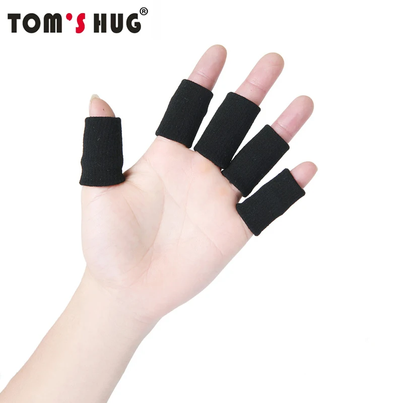 

10 Pcs/Set Finger Protect Guard Finger Support Compression Protector Finger Sports Protection Tools Elastic Basketball Soccer