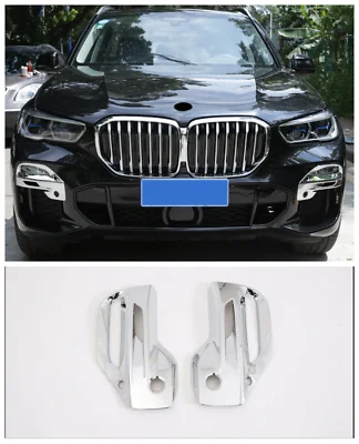 

ABS Chrome Front Fog Light Lamp Cover Trim 2pcs For BMW X5 G05 2019 - 2020
