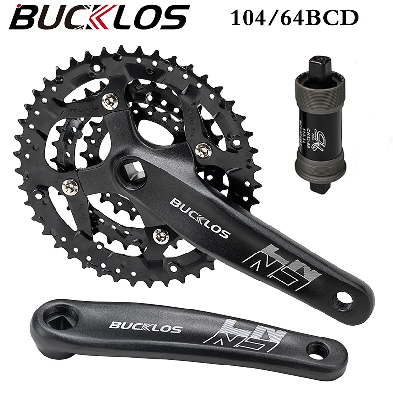 

Баклос 3*9 скоростной MTB велосипедный коленчатый набор 22-32-44-t 104/64BCD цепное кольцо квадратное отверстие 170 Кривошип с BB Кривошип горного велоси...