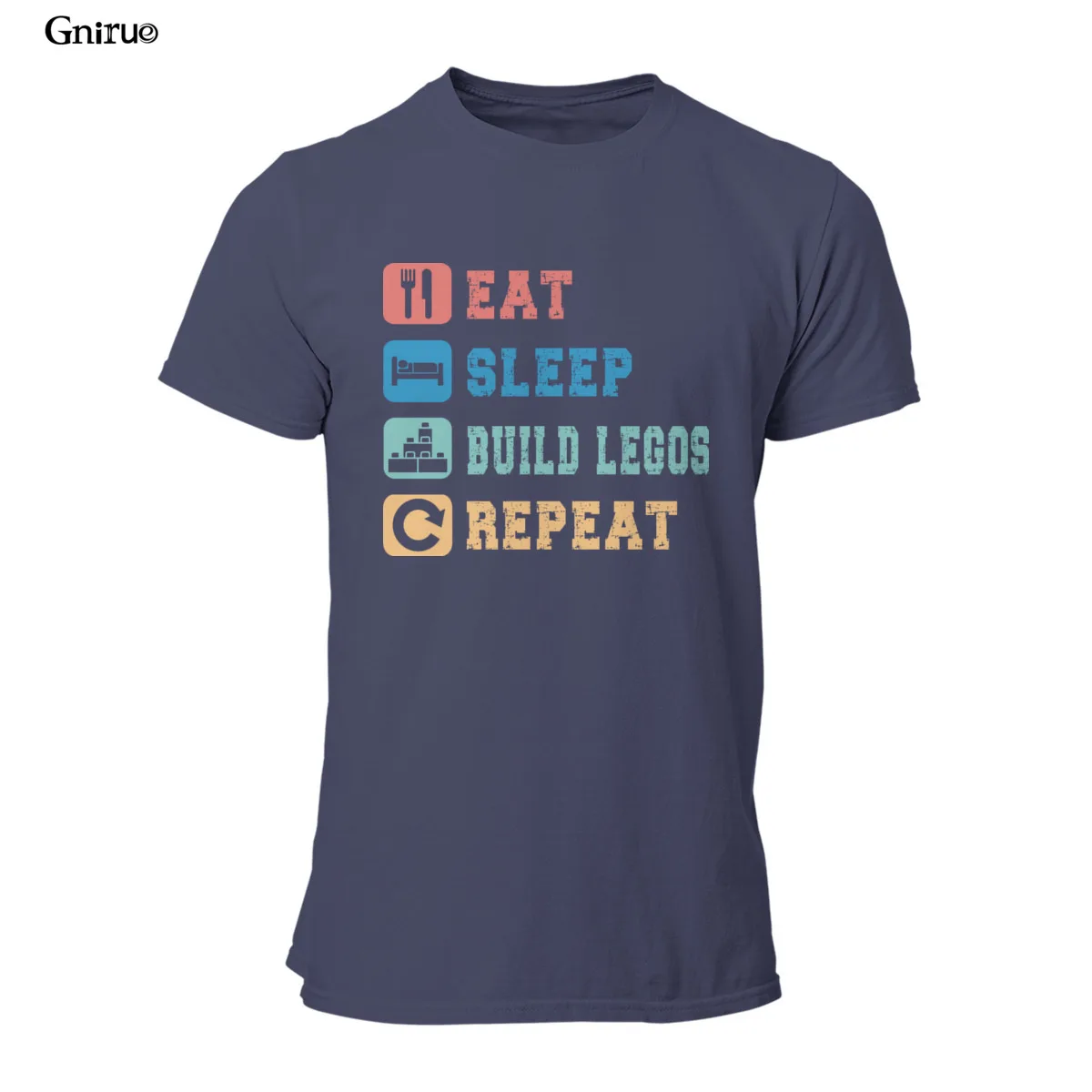 Оптовая продажа бейсбольная футболка унисекс с надписью &quotEat Sleep Build Legos&quot и