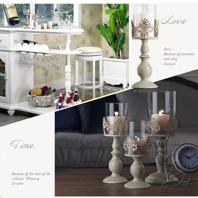 Свадебный домашний декоративный подсвечник железный романтический свадебный