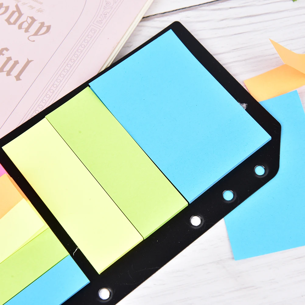 

Sticky Notes 6 Holes B5 A5 A6 Planner Schedule Binder Dairy Memo Divider Sticker for Loose Leaf Binder Spiral Notebook
