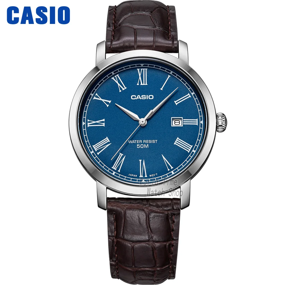 Часы Casio Простые часы мужские лучшие марки роскошные кварцевые часы Водонепроницаемые Ретро мужские часы Спортивные военные часы relogio masculino reloj hombre erkek kol saati montre homme zegarek meski MTP-E149 - Цвет: MTPE149L2B