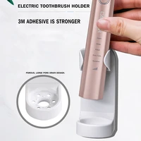 electric toothbrush holder mount elastic hold toothbrush holder protect toothbrush handle keep dry stop mildew wall save space