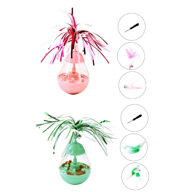 Игрушка для кошек 3 в 1 с автоматическим вращением перьев|Игрушки кошек| |