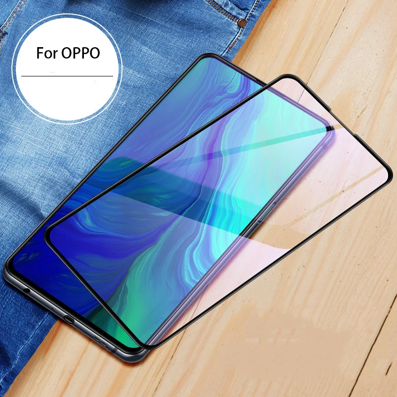 Микроданные для OPPO Reno 2 6 4 Передняя 2.5D анти синее закаленное стекло полное