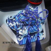 universal car accessories pattern style canvas katana shift lever knob dust cover racing samurai sword shift knob collars