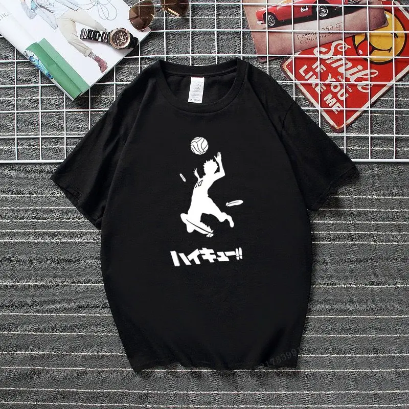 

New Haikyuu Anime Karasuno Fly Print Top T Shirt Summer Harajuku Fashion Casual Friendship T-Shirt Funny Cotton Tshirts
