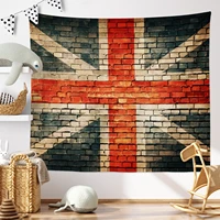british flag floor tile style room decor printed wall tapestry eco friendly polyester wall cloth carpet ceiling room decor wall