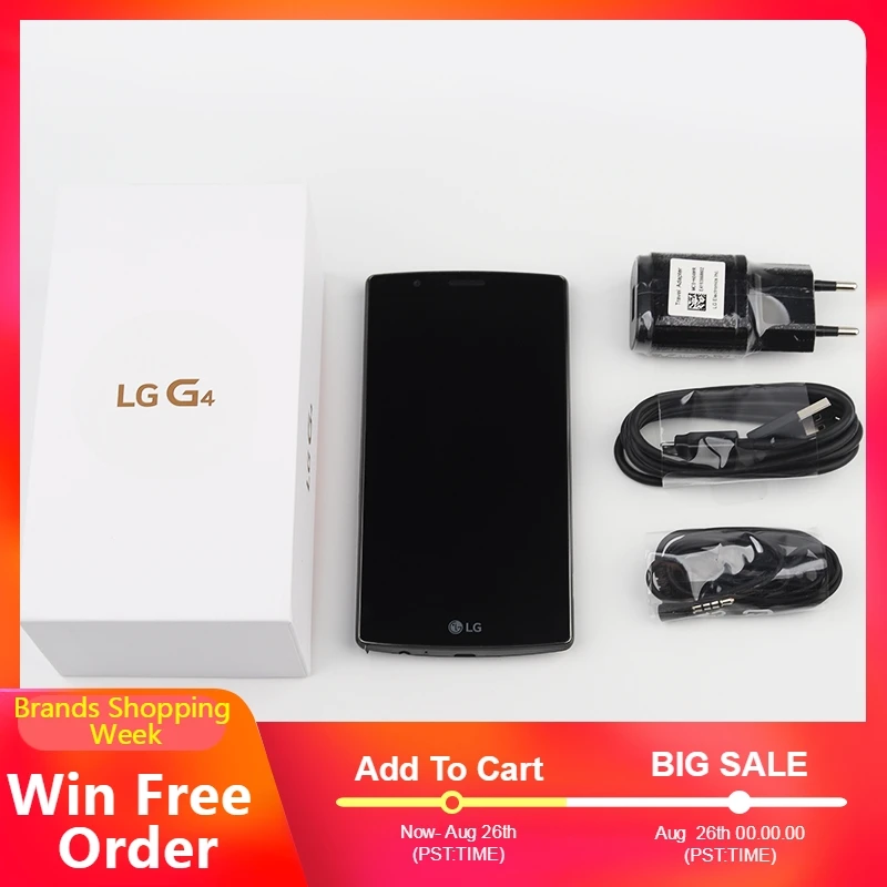Оригинальные разблокированные мобильные телефоны LG G4 4G LTE H815 H810 H811 Android Hexa Core 5