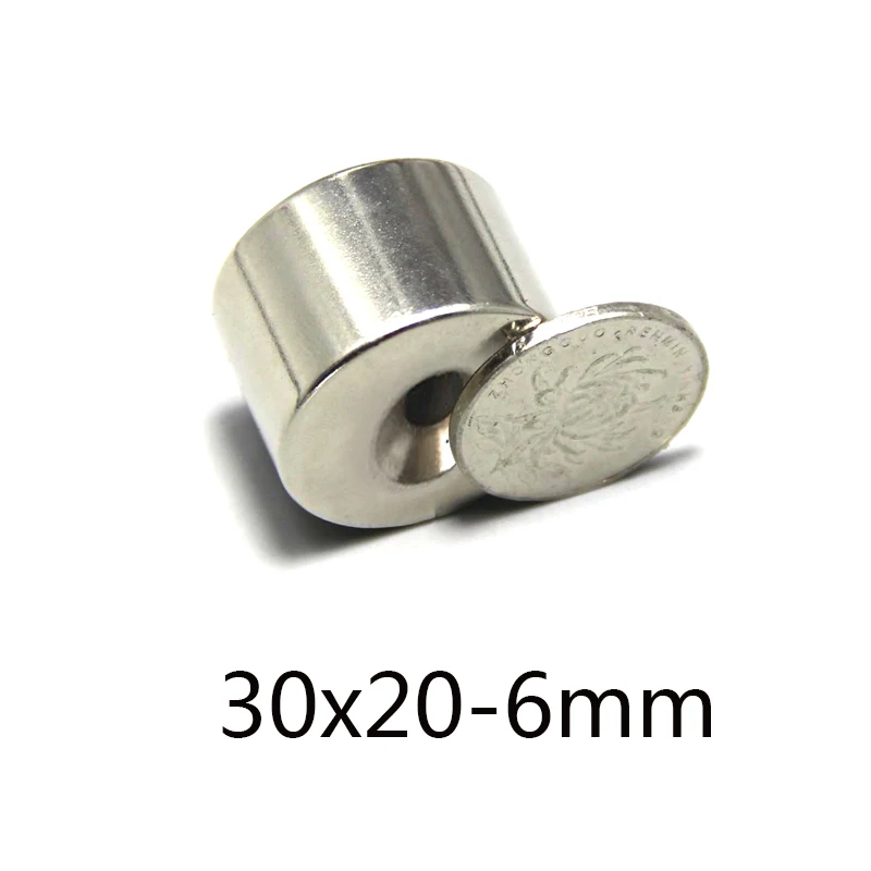 

1/2/3 шт., мощные неодимовые магниты 30 х20-6 мм, отверстие 30 х20 мм, 6 мм