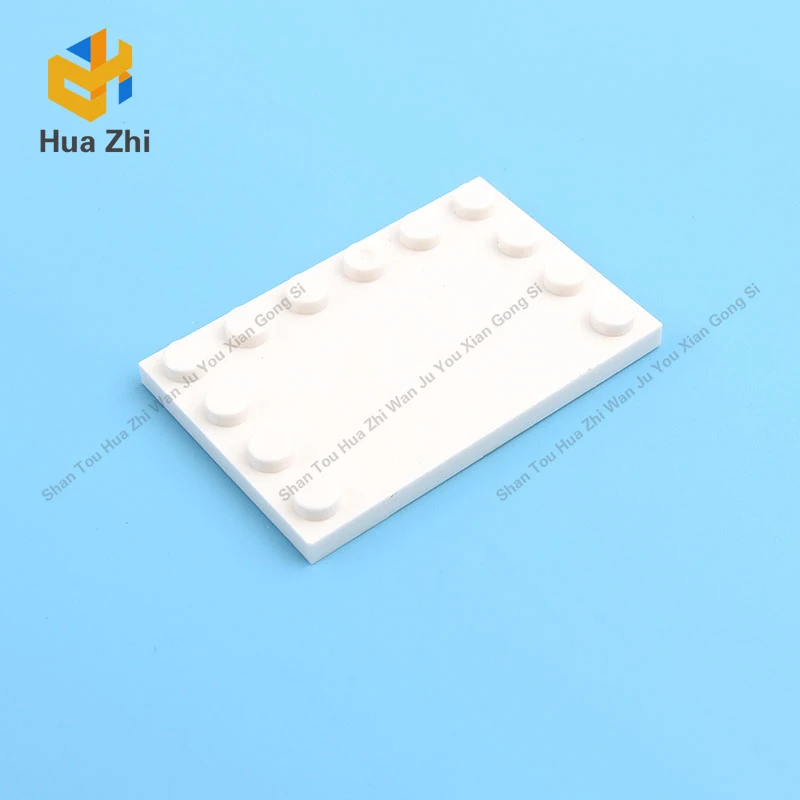 

8PCS 6180 Tile Special 4 x 6 with Studs on EdgesBuilding Blocks Parts MOC DIY Education Build Toys Brick