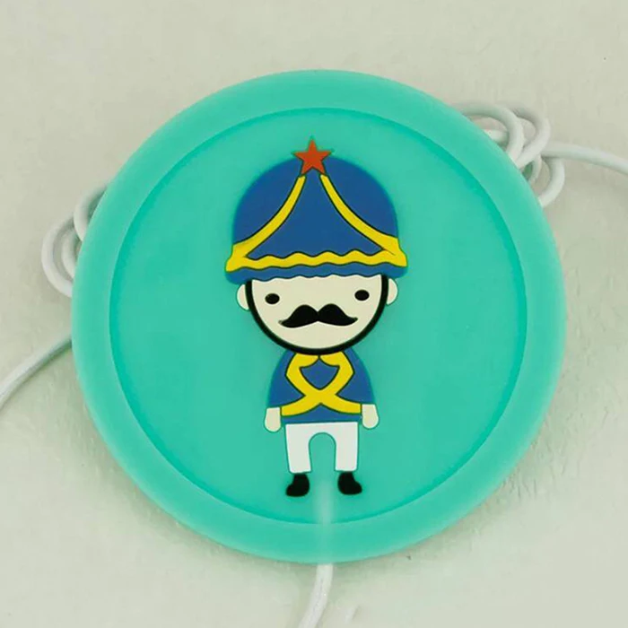 Style3 USB теплее гаджет мультфильм Силиконовые тонкие чашки-Pad кофе чай напиток usb нагревательный лоток кружка Pad хороший подарок - Цвет: Style3