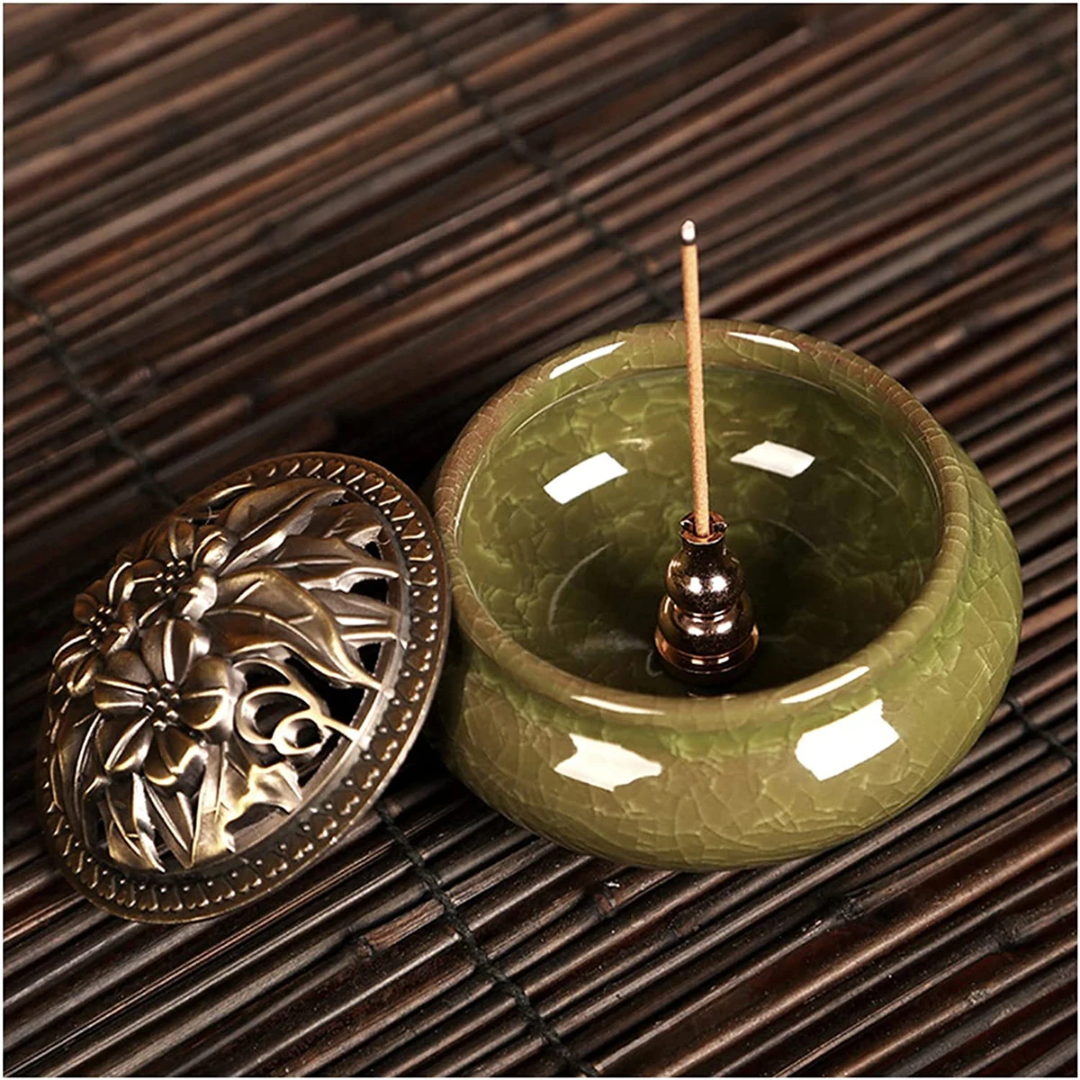 Ловец ясеня Джосс-палочка подставка для благовоний медь кадильница