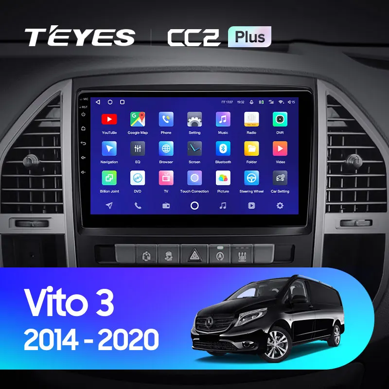 TEYES CC2L и CC2 Plus Штатная магнитола For Мерседес Вито W447 Mercedes Benz Vito 3 2014 2020 до 8 ЯДЕР 6 +