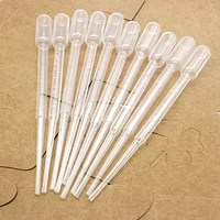 20pcs transfer pipettes 2ml plastic transparent pipettes disposable safe eye dropper transfer graduated pipettes lab supplies