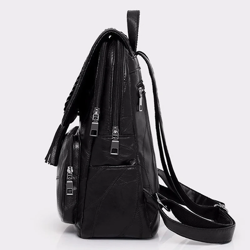 

2021 Brand Minimalism Female Backpack Pu Leather Youth Women Bagpack Beautiful Fashion Girl Casual Rucksacks Lady Shoulder Bag