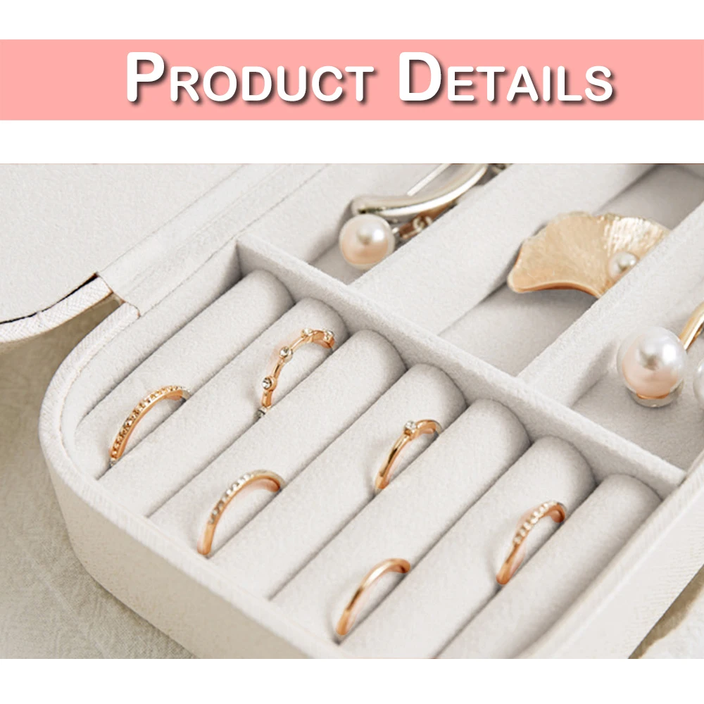 Домашние серьги для хранения кольцо ожерелье ювелирное изделие Bbox портативный с