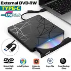 Новый USB 3,0 Тип C dvd-привод компакт-диск драйвер горелки высокой скорости чтения и записи Регистраторы внешний DVD-RW плеер писатель для WIN7810