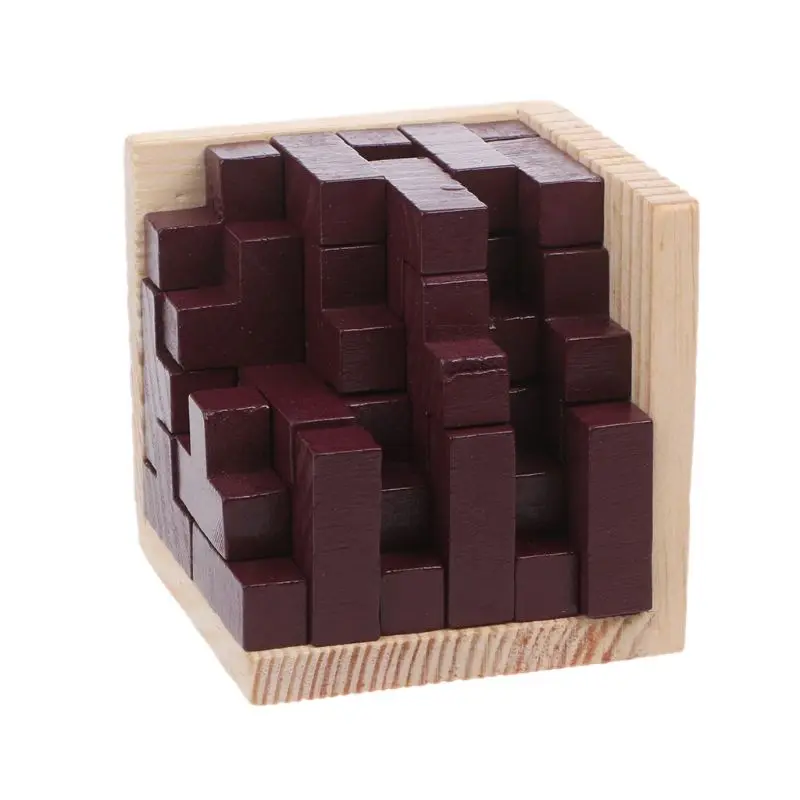 3D Деревянный паззл для мозга гениальные навыки конструктор t образных деталей с