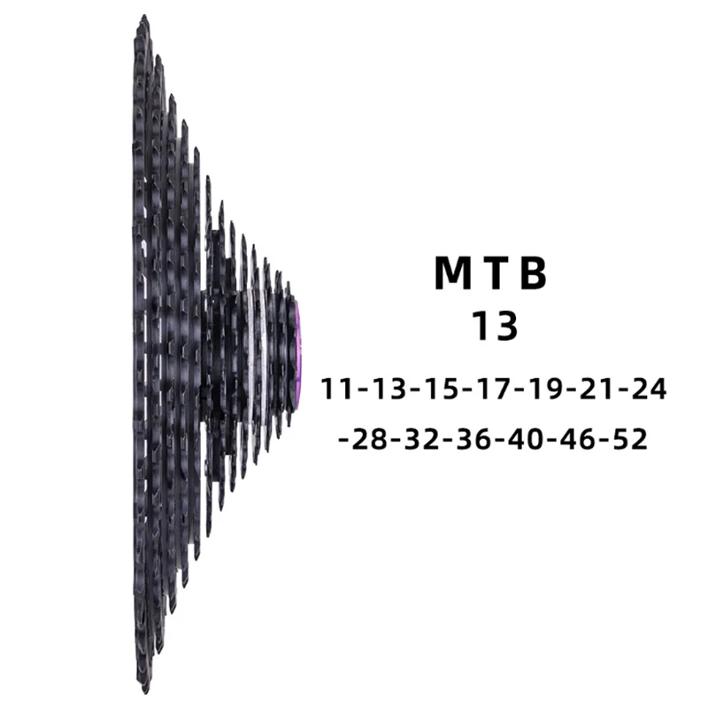 

Кассета ZTTO для горного велосипеда, 13 скоростей, 11-52T, сверхлегкая, 413 г