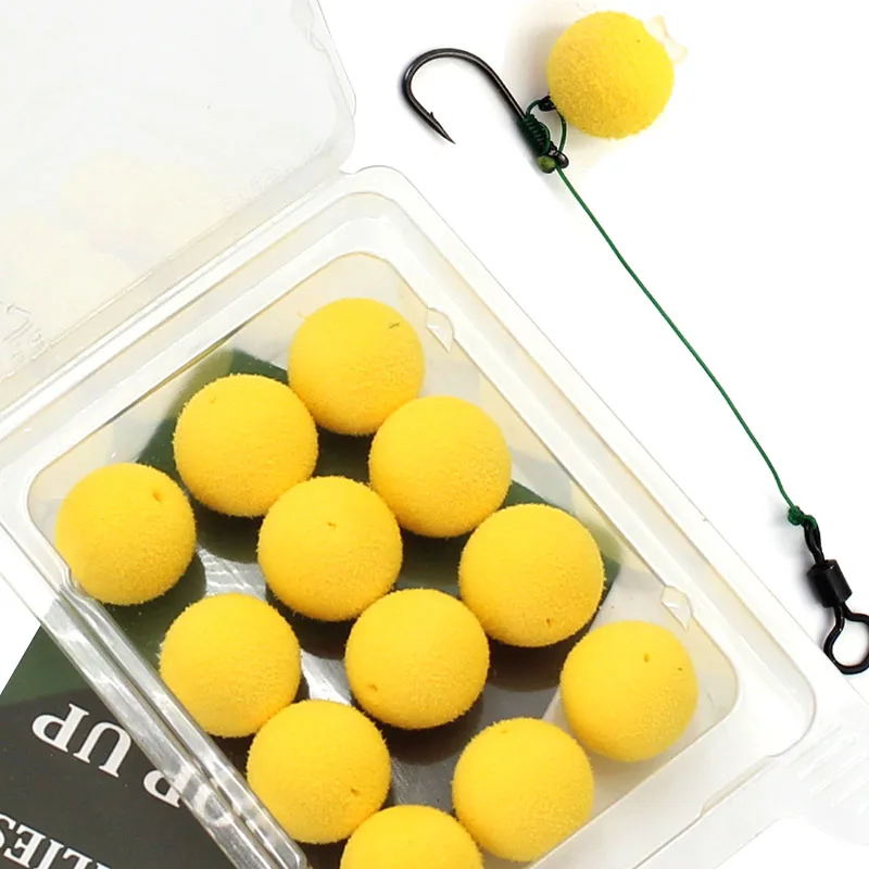 

12/15PCS Carp Fishing Accessories Foam Boilies for Zig Rig Hair Chod Ronnie Rig Pop UP Boilies for Fishing Tackle Equipment Carp