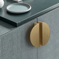 gold half round drawer knob high quality zinc alloy handles cabinet drawer pulls kitchen cupboard furniture hardware