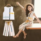 2020 комплекты одежды для девочек футболка с короткими рукавами + штаны, комплект из 2 предметов, летняя одежда для детей, верхняя одежда для мамы и маленькой дочки; От 3 до 12 лет