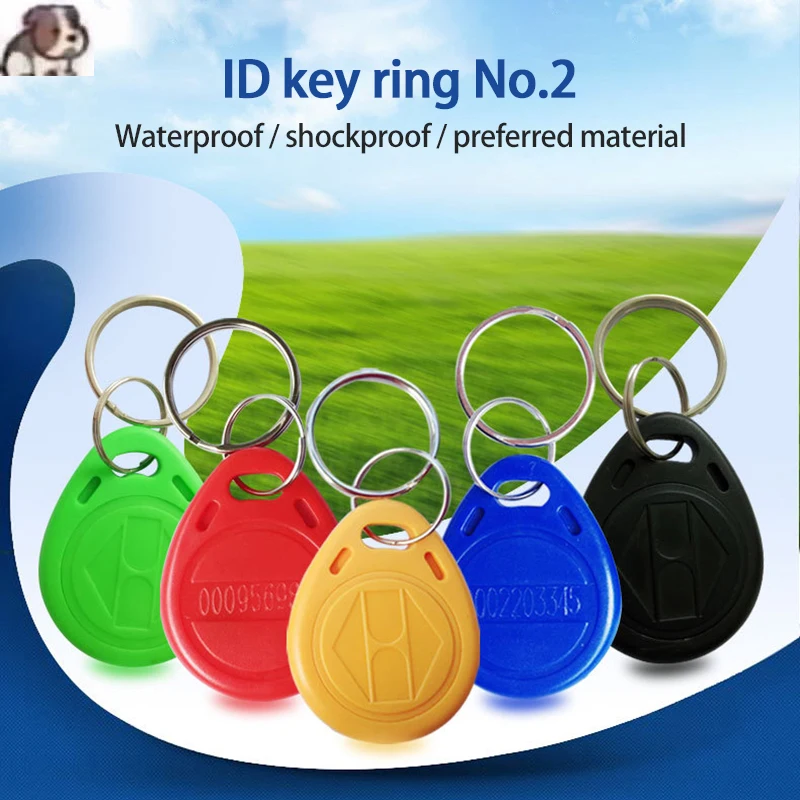 New 10-100pcs/lot Read Only RFID 125khz Copy Proximity Tag Key Ring Card Chip Keyfobs Access Control Token Badge 125 Khz | Безопасность