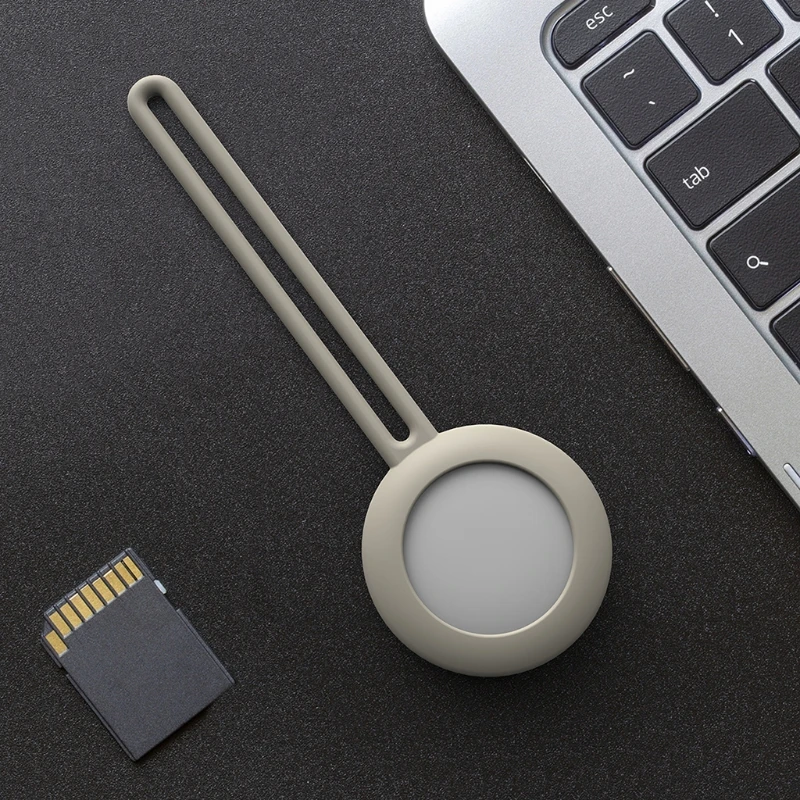 

Hang Soft Protective Cover Soft Silicone Case Shell Location Tracker Protector for AirTags Bluetooth Tracker