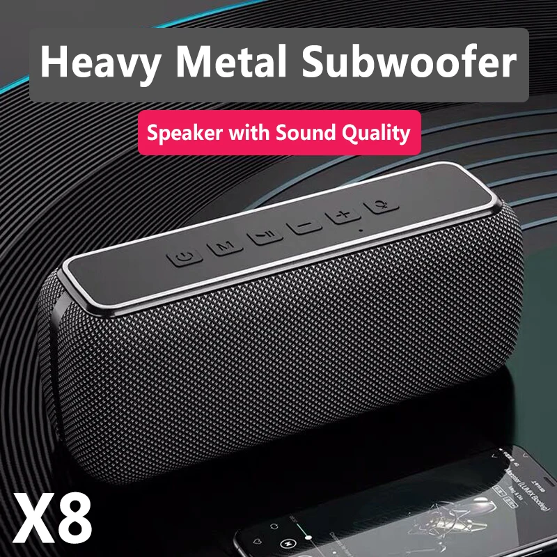 Портативная Водонепроницаемая Bluetooth Колонка XDOBO X8 60 Вт TWS сабвуфер поддержка TF