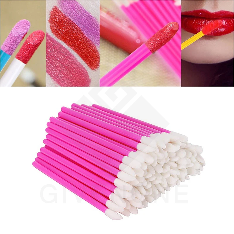 

Disposable Lip Brush Wholesale Lip Cleaner Pen Lipstick Wands Brushes Cosmetic Applicators Eyeshadow Gloss Makeup Brushes Tools