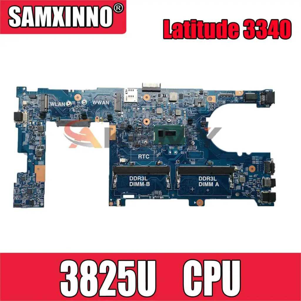 

For DELL Latitude 3350 L3350 Pentium 3825U Laptop Motherboard CN-0GPFN8 0GPFN8 15203-1 Notebook Mainboard SR24B DDR3 TEST