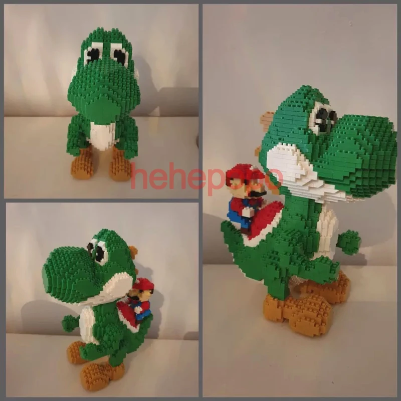 2000 шт. 9020 мини блоки Yoshi большой размер модели конструктор Марио Аниме DIY строительные игрушки Juguetes модель аукциона игрушки детские подарки
