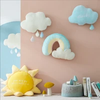 sun rainbow clouds plush toy office sofa car bed pillow cushion creative home decoration baby