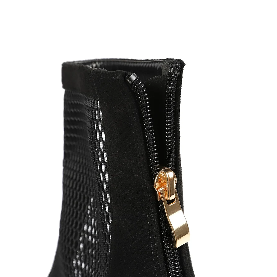 Lndividuality/дышащие ботильоны с металлическим квадратным носком и вырезами Новая