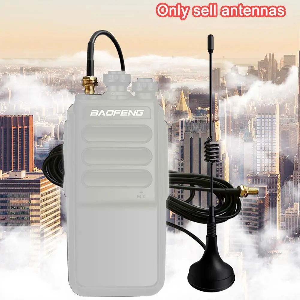 

BAOFENG For High Gain Antenna For BF-888S UV-5R Car Used Station Vhf Auto CB Accessories Magnet Car RG-174 Mini Walkie Talkie R
