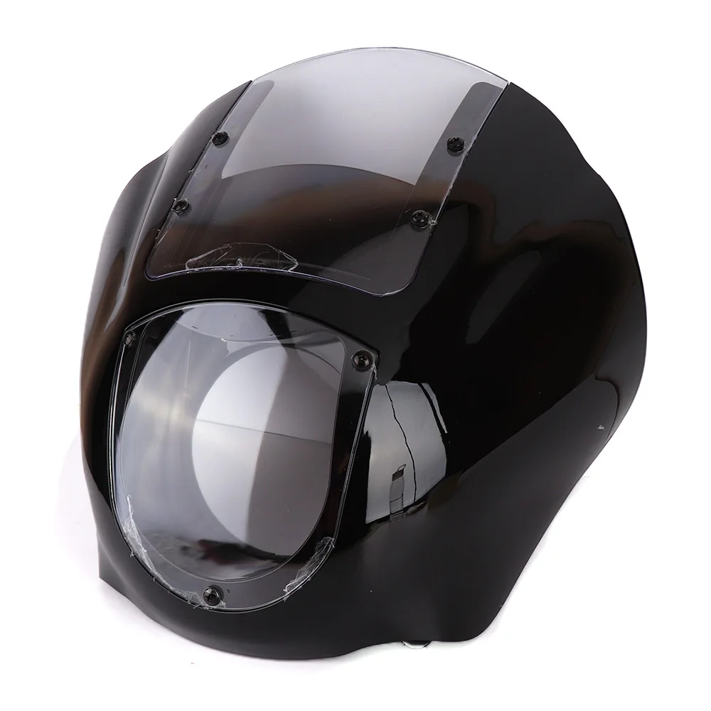 Яркий черный прозрачный лобовое стекло Racer Стиль Drag Racing Viper обтекатель экранная