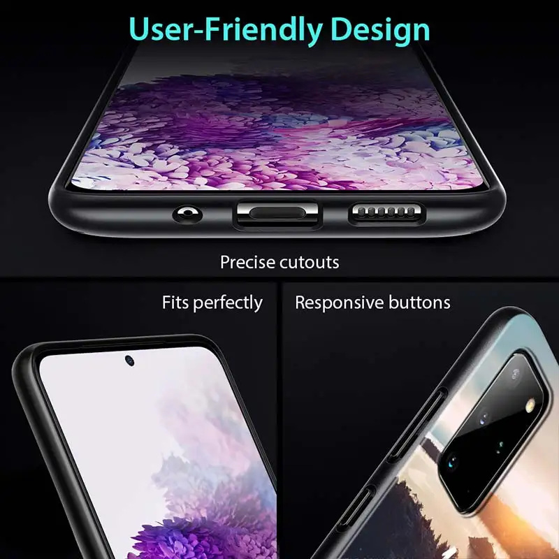 

Mountain Sea Beach Travel For Samsung Galaxy Note 20 Ultra 10 9 8 S10 S10E S9 S8 S7 Plus Edge 5G Black Soft Phone Case