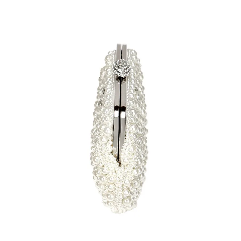 

Ins Hot Pearl Bag,White Off-white,10 Inch Wristlet Bag,Minaudiere,Can Hold 6 Inch Mobile Phone,Female Elegant Handbag