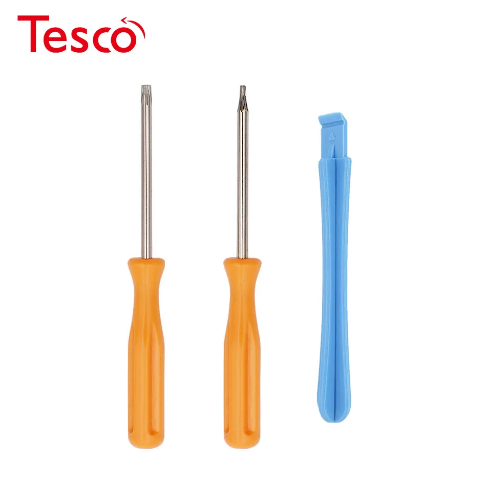 

3 in 1 Screw Driver Set Yellow T6 T8 H Key + Pry Tool for Xbox One X360 Controller Repair Gift 1000set/lot