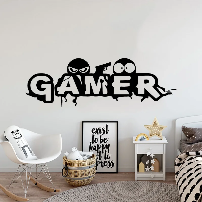 

Gamer Wall Decal Vinyl Video Games Wall Sticker For Bedroom C5008