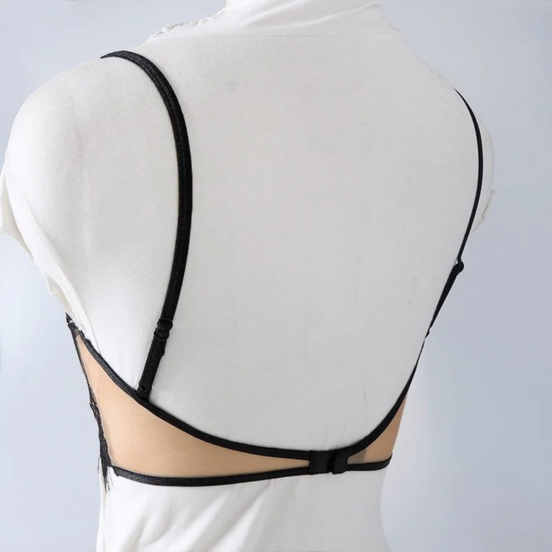 Новый ультратонкий кружевной бюстгальтер с открытой спиной |