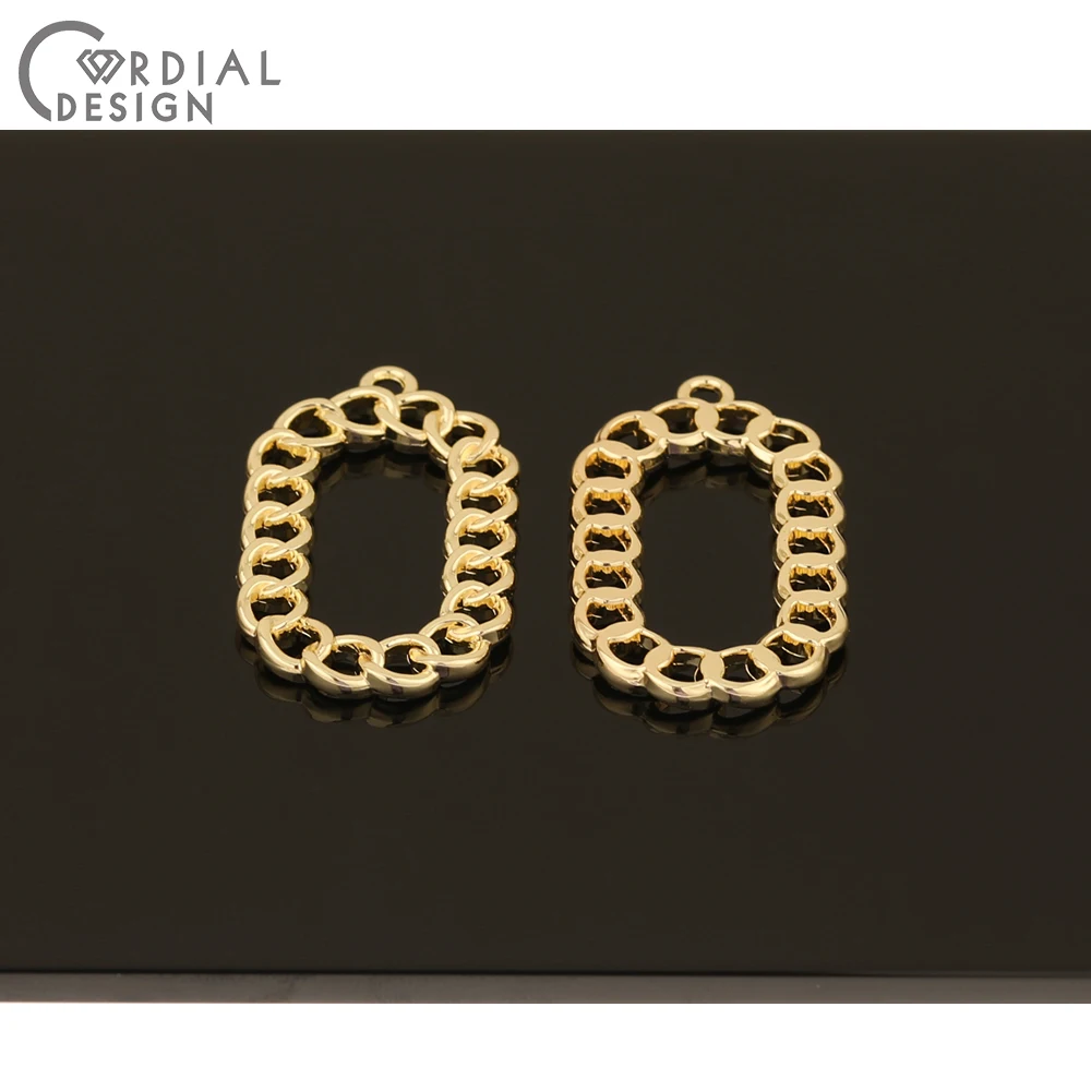 

Cordial Design 100Pcs 19*32MM Jewelry Findings & Components/Charms/Chain Shape/Earring Pendant/Hand Made/Jewelry Accessories