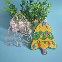 new lantern decorated christmas tree metal cutting die diy scrapbook card album decoration embossing crafts