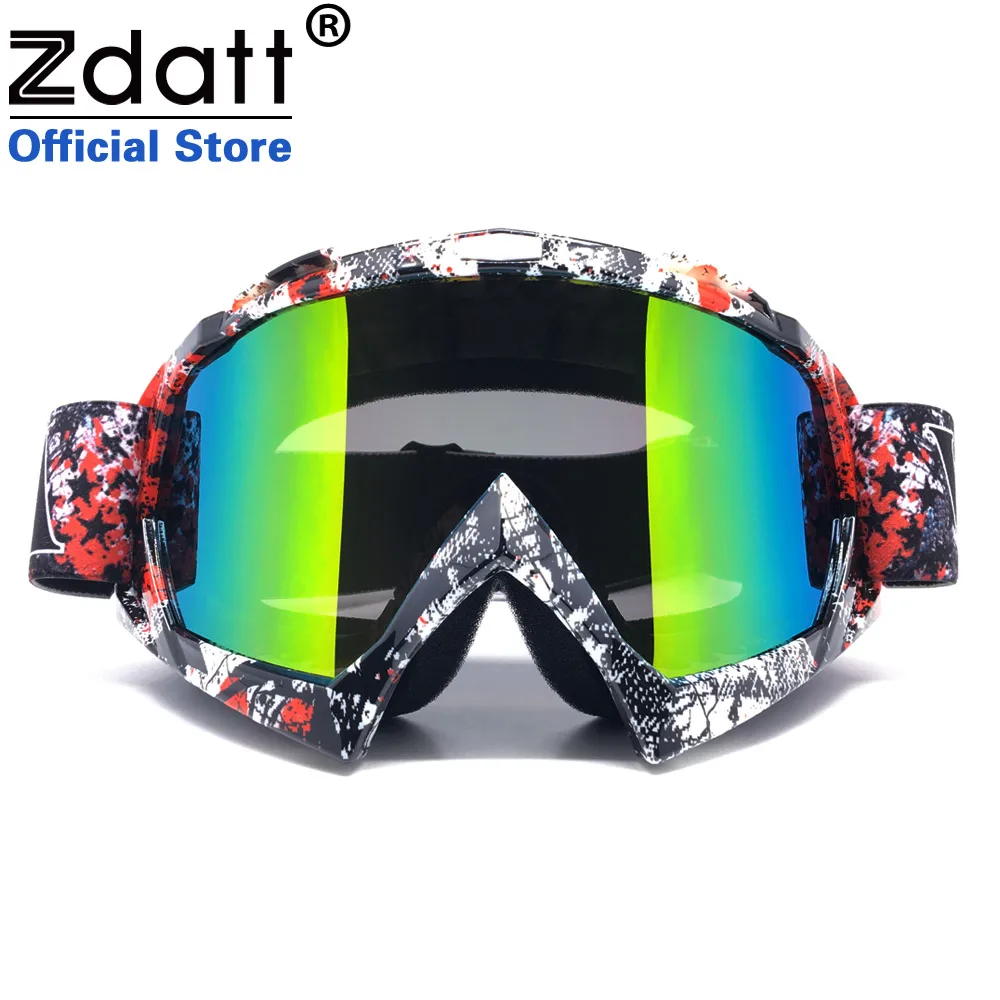 Z019 02 Zdata, мотоциклетные очки, очки для мотокросса, внедорожные очки для шлема, солнцезащитные очки для грязного велосипеда, мотоциклетные очки, уличные, Мото очки - Цвет: Z019 02