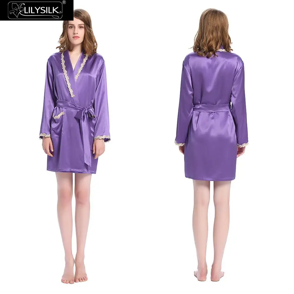 Lilysilk халат женский кимоно пеньюар домашняя одежда дляженщин пижамы тяжелый шелк