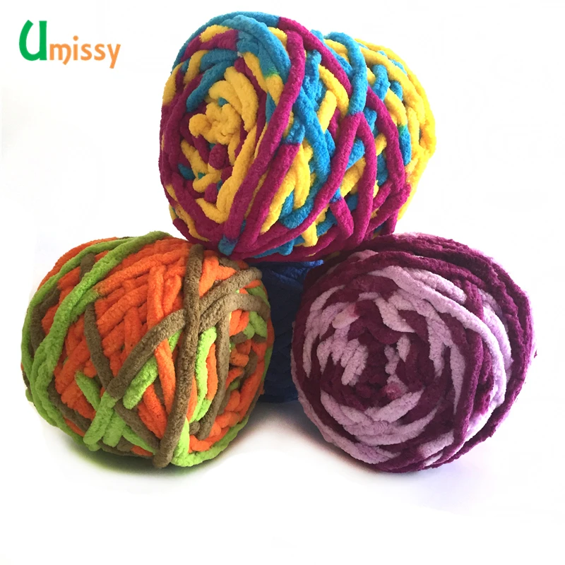 4 шт. разноцветная толстая пряжа для вязания красивой шляпы шарфа свитера обуви